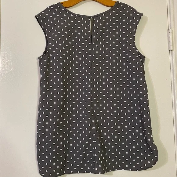 Merona women's polka dot sleeveless career Blouse size XL - Picture 2 of 3